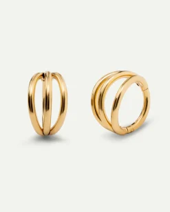 PIERCING LOOP TRIPLE L GOLD