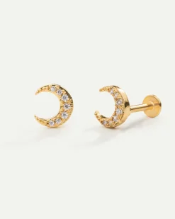 PIERCING MOON BRIGHT GOLD