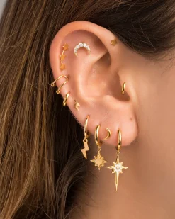 PIERCING MOON BRIGHT GOLD