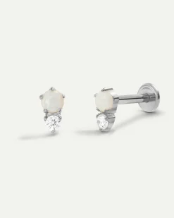 PIERCING OPAL SILVER