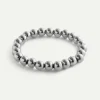 PULSERA BALLS L SILVER