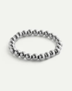 PULSERA BALLS L SILVER