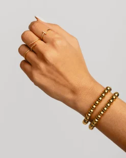 PULSERA BALLS L SILVER