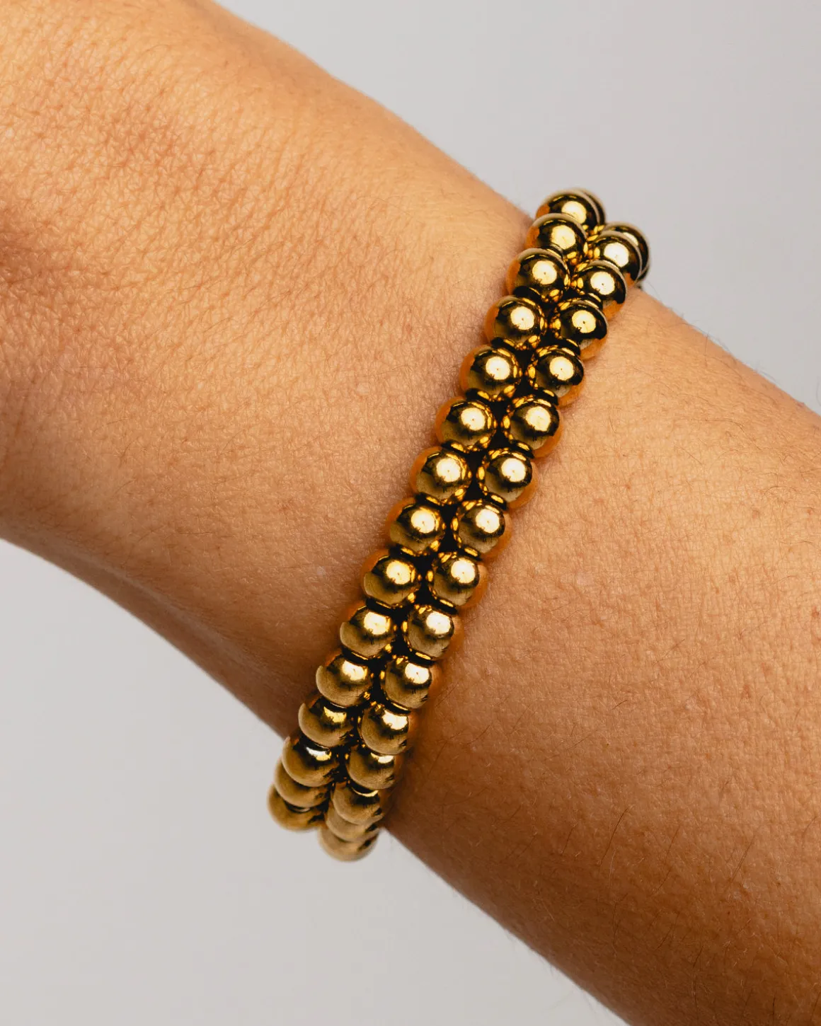 PULSERA BALLS L SILVER