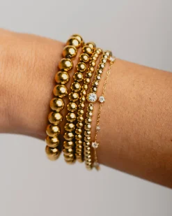 PULSERA BALLS S GOLD